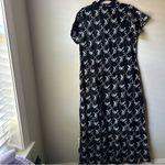Vintage Trinity Women’s 100% Silk Floral Qipao Cheongsam Midi Dress Frog Button Size M Photo 4