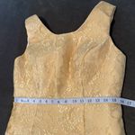 Women’s Tea Length Chiffon & Lace Dress with Matching Chiffon Jacket Size 12 Yellow Photo 10