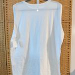 Zella White Boxy Sleeveless Muscle Tee Photo 2