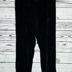 J.Jill NWT Size S Black Rayon/Silk Blend Cuffed Leg Velvet Pants Photo 0