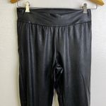 Commando  Faux Leather Jogger Pants Small Black Womens Stretch Tapered Photo 2