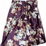 Gottex Floral Swim Skirt Coverup Size Small Purple Photo 2