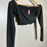 XTaren CLEARANCE! Metallic Boutique Crisscross Front Crop Top Size M NWT Photo 2