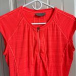 Athleta  Orange Quarter Zip Sleeveless Tee Photo 2