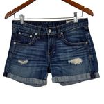 Rag and Bone Rag &‎ Bone Boyfriend Distressed Cuffed Jean Short in Sheffield Size 24 Photo 1