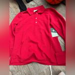 Tuckernuck NWT  emboldened Red Long Sleeve Polo Shirt size small Photo 6