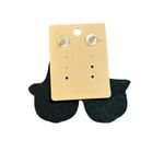 Halloween‎ Earrings Beaded Pumpkin Witch Hat Gold Tone Dangle Drop Seed Bead New Orange Photo 3