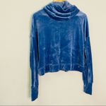 Offline By Aerie Size Small Blue Velour Hoodie Hooded Sweater Women's‎ Photo 6