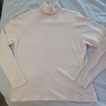 Talbots  womens silk blend creme turtleneck long sleeve sweater size Medium Photo 0