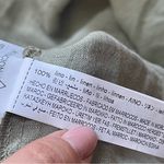 ZARA Green Cropped Relax fit Boxy Button Down Linen Shirt summer slouchy Sz XL Photo 10