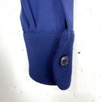 Karen Millen Womens Military Shirt Dress Drawstring Waist High Low Blue Size 8 Photo 10