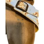Birkenstock Birki's Michele slide sandals blue floral pattern Birko-Flor upper c Photo 4