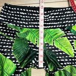 Gold Sheep  Tropical Print Athletic Leggings Size Large Photo 8