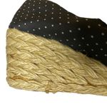 Ralph Lauren Cecilia Navy Polka Dot Woven Platform Espadrille Sandals – Size 7 White Photo 5