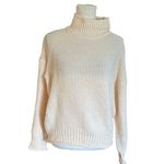 Oversized Chunky Knit Turtleneck Sweater Light Peach Cozy Comfy Warm M Size M Photo 5