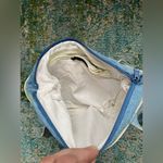 Vintage 90s denim silver button shoulder bag Blue Photo 7
