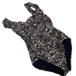 Badgley Mischka  Ruched Wrap One Piece Swimsuit Size 6 Photo 0