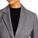 Hugo Boss Jabielle Pinstripe Wool Double Breasted Blazer Gray. Womens size 4 Photo 4