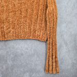 FAVLUX  Yellow Crop Chenille Ribbed Sleeve Y2K VTG Academia Cozy Sweater Small Photo 4