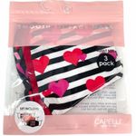 Capellini Smooth Fit Face Masks, 3 Pack, Red Photo 3