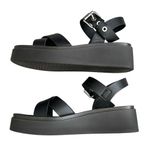 Report Platform Black Straps Sandals Women’s Size 7 Chunky Edgy Photo 5