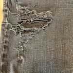 Eunina  size 7 junior black distressed skinny jeans these are dark black EUC Photo 11