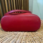 Longchamp  VTG Red Leather Double Strap Shoulder Tote Shopper Bag - READ Photo 8