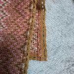 House of Harlow 2 pc Set Knit Shorts & Tie Front Top/Cardigan Sz L Chevron Pink Size L Photo 9