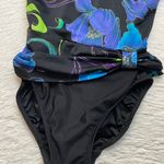 Vintage women’s inches away floral print one piece bathing suit Multi Size 10 Photo 8