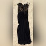 Tadashi Shoji NWOT Dresden Draped Sequin Embroidered Strapless Black Gown Sz 4 Photo 2