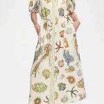 New Alemais Sea Life Print Maxi Dress White Size 4 Photo 2