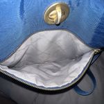 Baggallini Hanover Crossbody Bag Blue Nylon Turn Lock Adjustable Strap Medium Photo 9