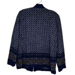 Napa Valley Blue‎ Zip Cardigan Sweater Blue Size M Photo 3