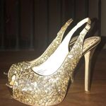 Enzo Angiolini Gold Sequin Heels Photo 0