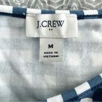 J.Crew  Longline Tank Top Blue White Gingham Sleeveless Stretchy Size M Photo 5