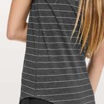 Lululemon Love Crew III Short Serve Stripe Heathered Black White Photo 3