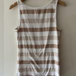 Old Navy Rib Knit Tank Top In Neutral Stripe Photo 2
