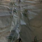 Butterfly Print Women's Denim Shorts Blue Size undefined Photo 7