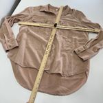 Free People Shirt Womens Medium Pink Off Campus Button Up Top Metallic Detail Photo 6