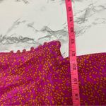 Rungolee silk tie back blouse hot pink floral print Sz XS Photo 4