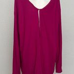 Zelos Long Sleeve Keyhole Back Shirt Pink Size Large NWT Photo 2