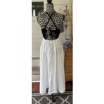 ZARA  LONG Maxi DRESS Strappy TIES black White Elegant Formal Party Whimsy Fairy Photo 1