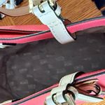 MICHAEL Michael Kors Jet Set Medium Red and Tan Leather Tote Bag Photo 5