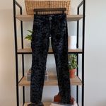 joe's jeans  Mid-Rise Burnout Velour Black The Skinny Jeans, 26 Photo 1