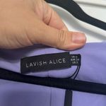 Lavish Lice NWT ASOS Lavish Alice Bardot Double Breasted Tuxedo Jacket Lavender Lilac Sz 2 Photo 3