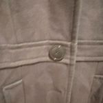 Tulle Anthropologie Wool Blend Pea Coat Lined Women's Gray Medium Photo 2