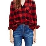 Madewell GUC ex boyfriend buffalo plaid oversized flannel Photo 0