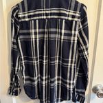 Lucky Brand Plaid Button Down Shirt Womens Small S Black White Casual Photo 2