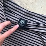 Bobeau  Beige and Black Striped Longsleeve Dress S Photo 2