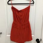 Diane Von Furstenberg  Womens 6 100% Silk Red Strapless Jumper Photo 2